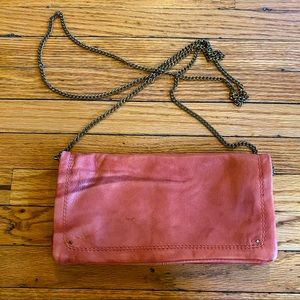 Vegan Leather Clutch Wallet on Chain, BDG Purse
